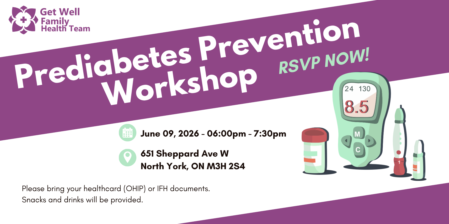 Get Well Family Health Team: Prediabetes & Prevention Workshop